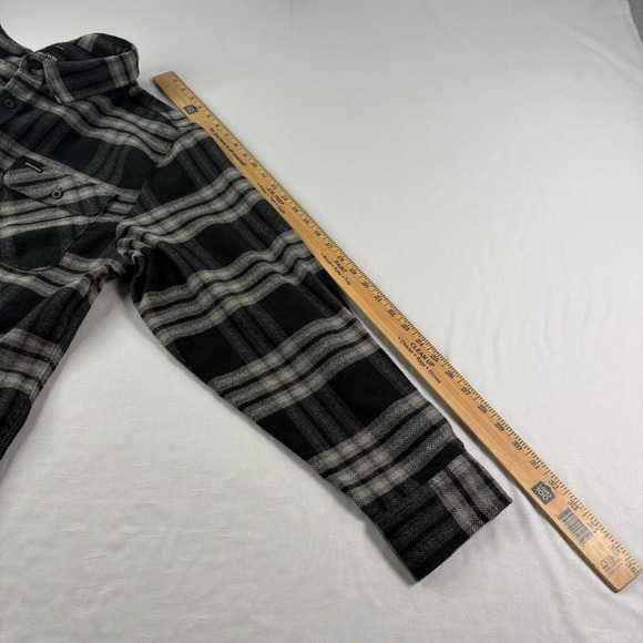 Brixton Flannel Shirt Mens 2XL Lot Of 2 Blue Gray Bowery Long Sleeve Heavy - Picture 14 of 16